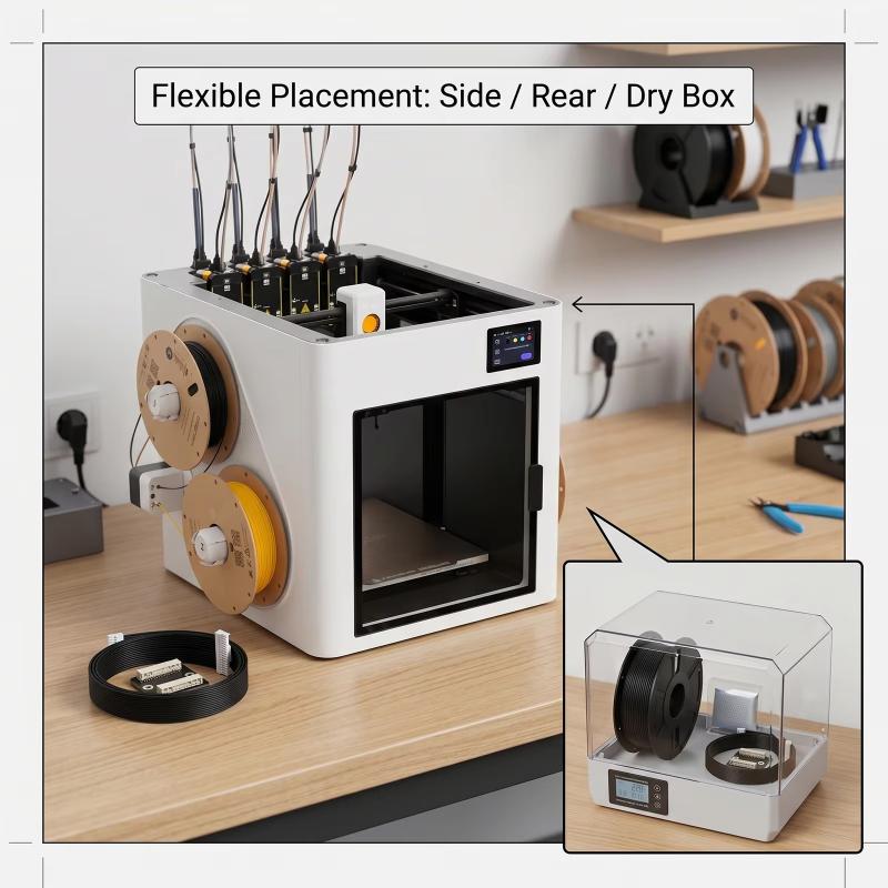 1Set Snapmaker U1 Material Fee - Feeding review and price