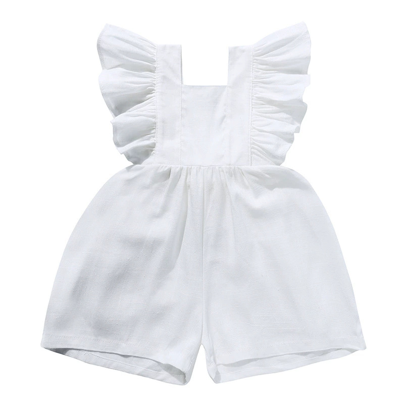 2026 Summer Newborn Baby Girl  - Baby Summer Linen Sleeveless Jumpsuit review and price